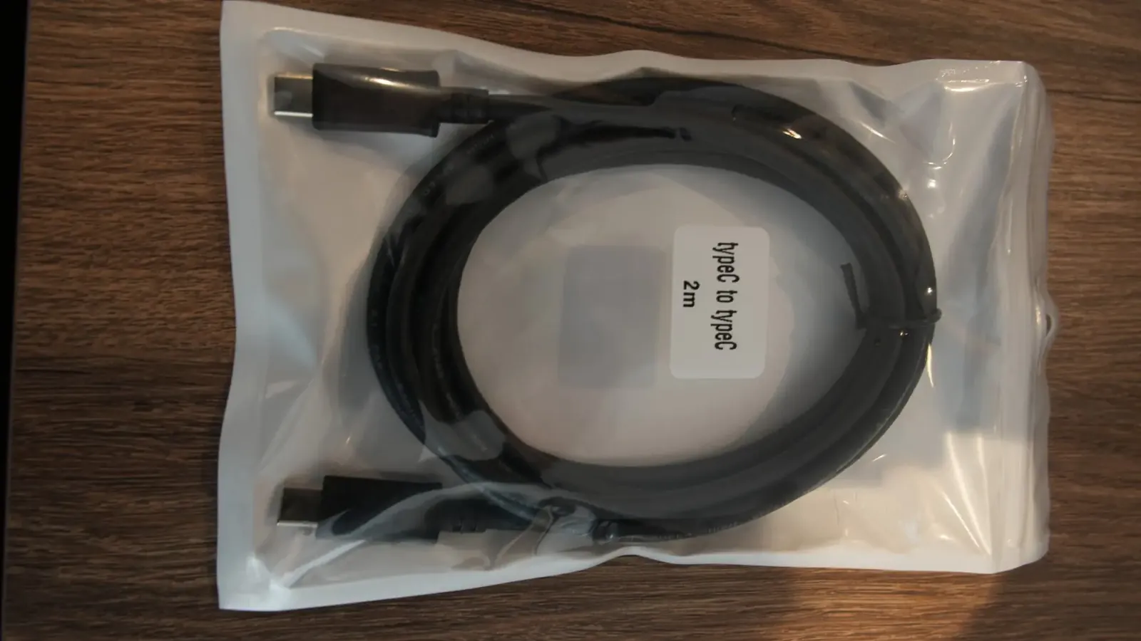 USB-C to USB-C cable included in the box